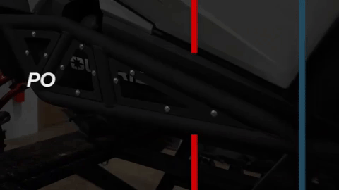 The words "Polaris RZR Trail S 1000 Heavy-Duty Tube Rock Sliders" appears and disappears off the screen.