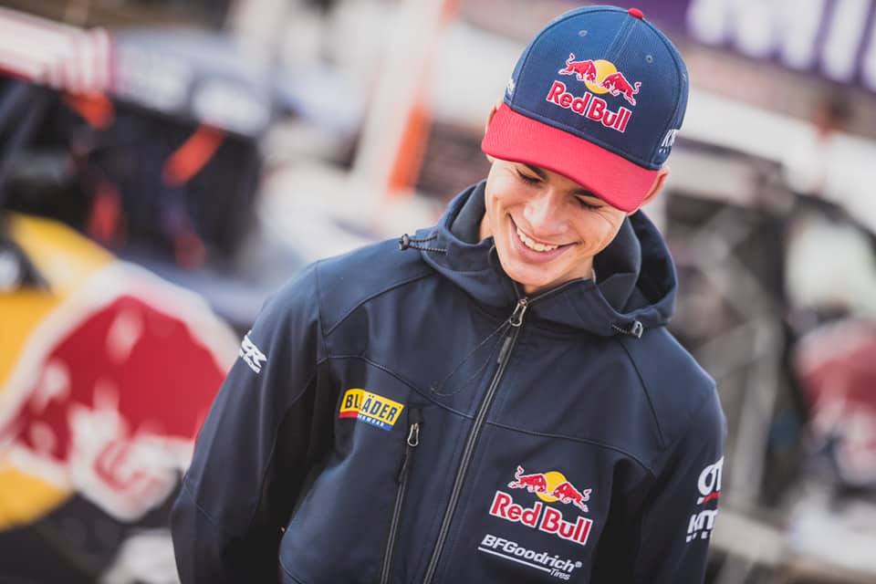 Man wearing Red Bull Racing Gear