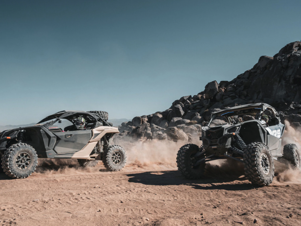 two new 2022 Can-Am Maverick X3 side-by-sides with 200 HP