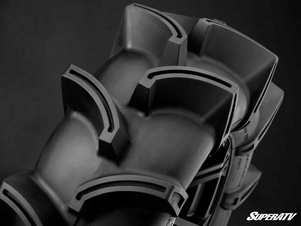 A close shot of SuperATV's Assassinator tire lugs.