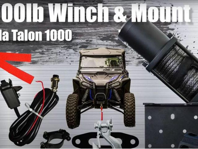 How to Install a 4500 Lb. Black Ops Winch and Winch Mount on a Honda Talon