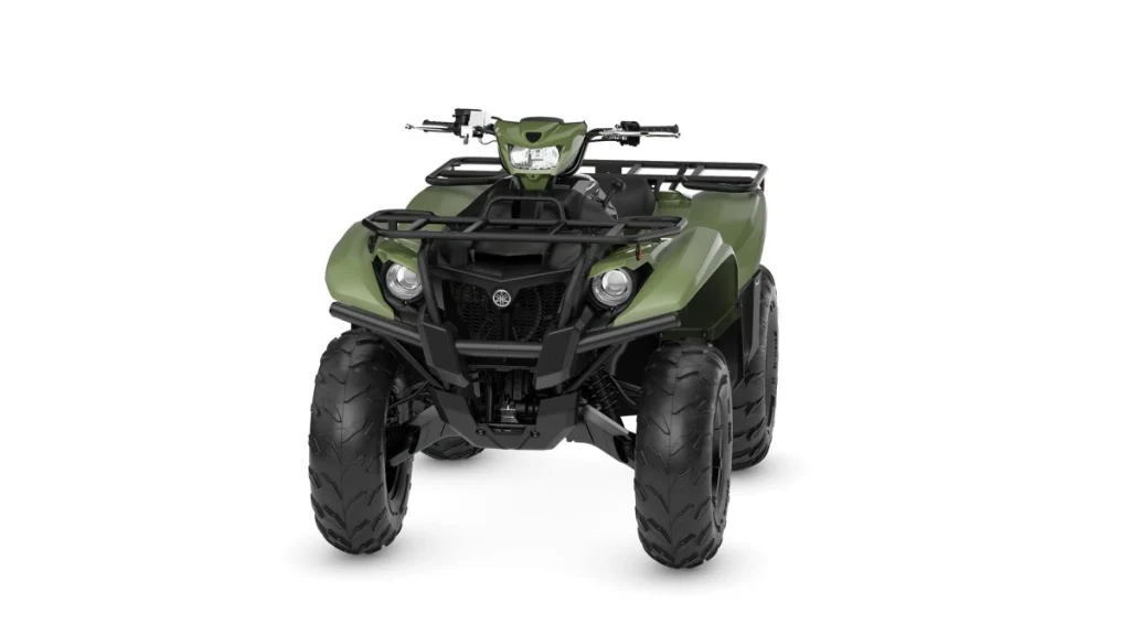 Image of a camo colored Yamaha Kodiak.