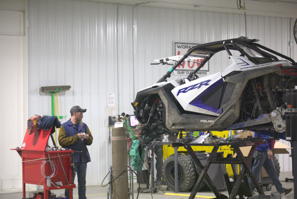 Polaris RZR PRO XP on lift