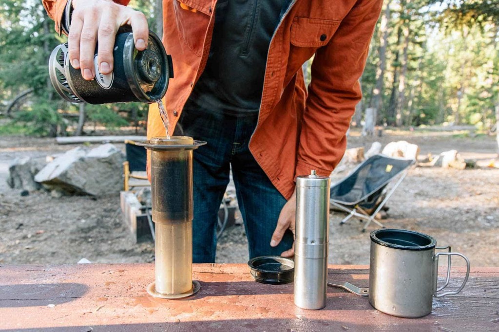 camping with aeropress
