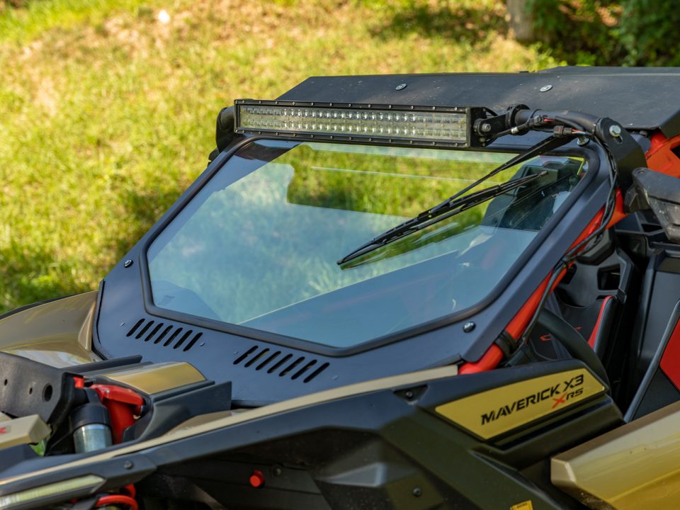 SuperATV glass windshield for Can-Am Maverick X3
