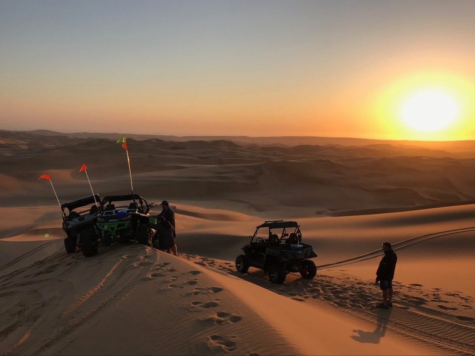 Sunset over the Namib Desert