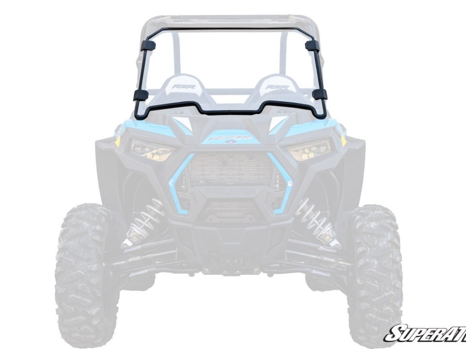 Image of a clear RZR windshield.