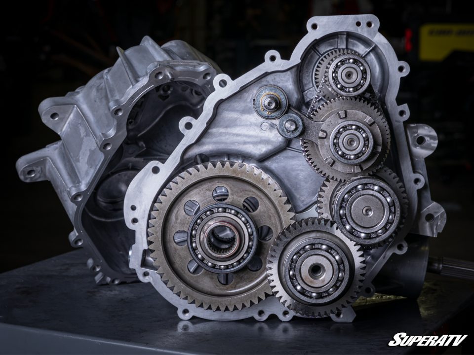 Inside view of Transmission gears and chain