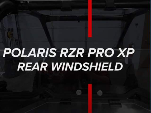 How to Install a Rear Windshield on a Polaris RZR Pro XP