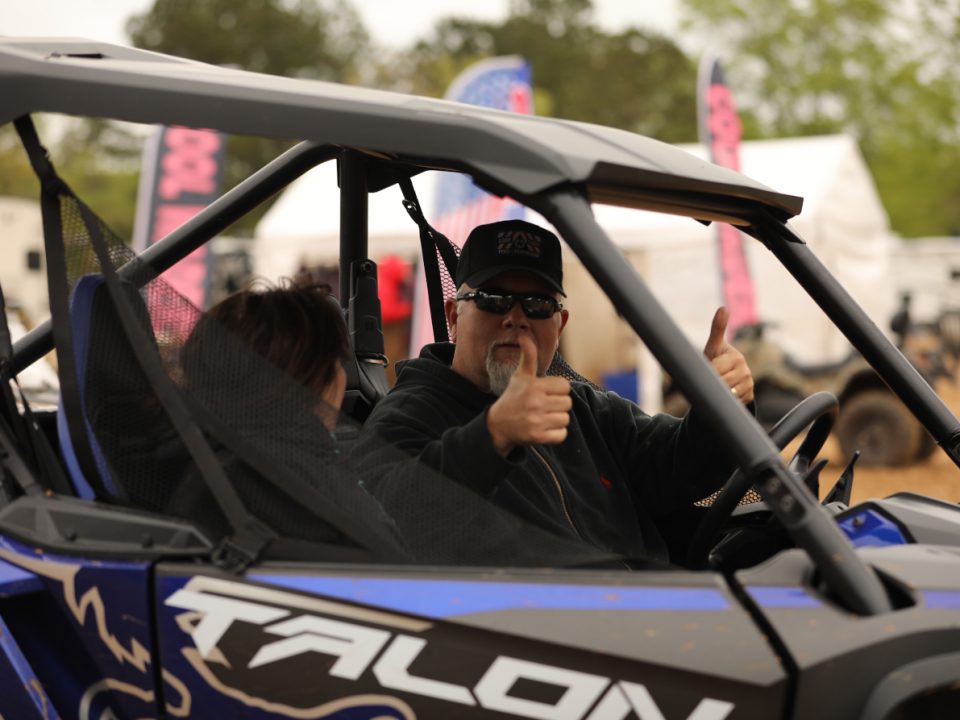 A Talon owner giving two thumbs up