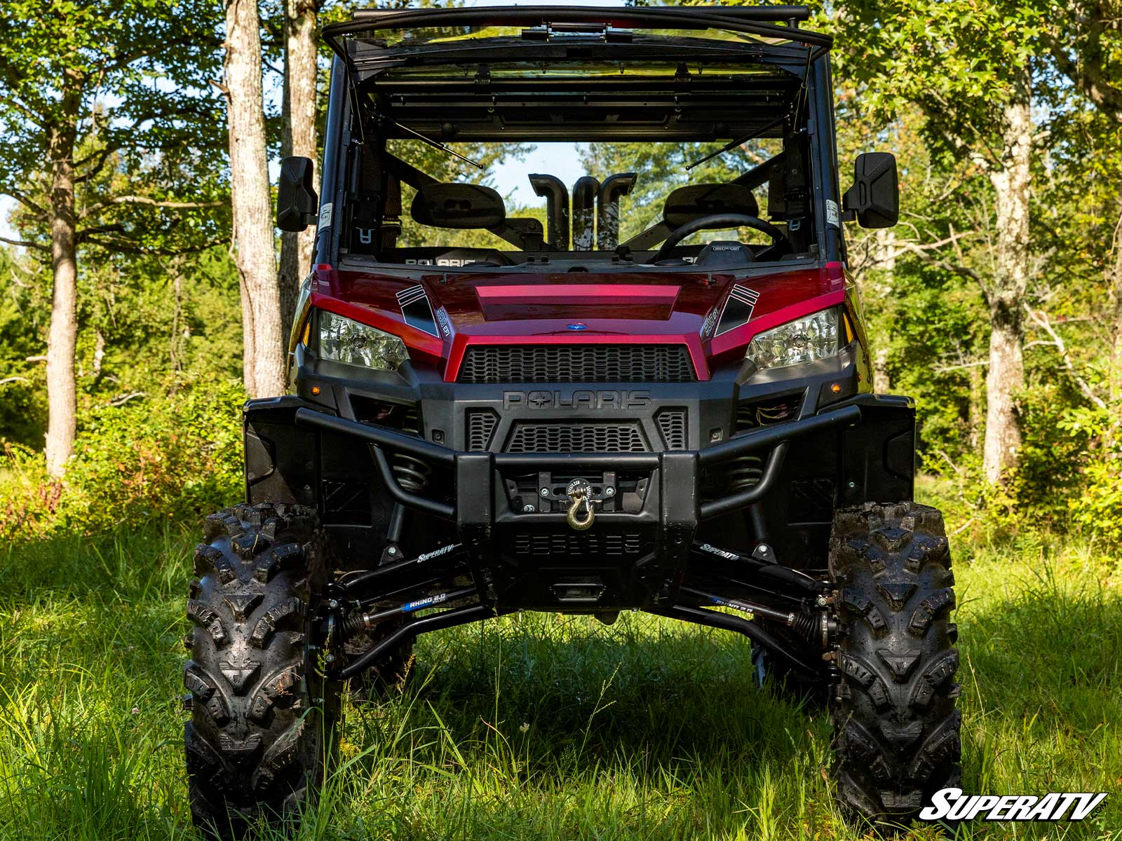 Polaris machine with SuperATV suspension parts.