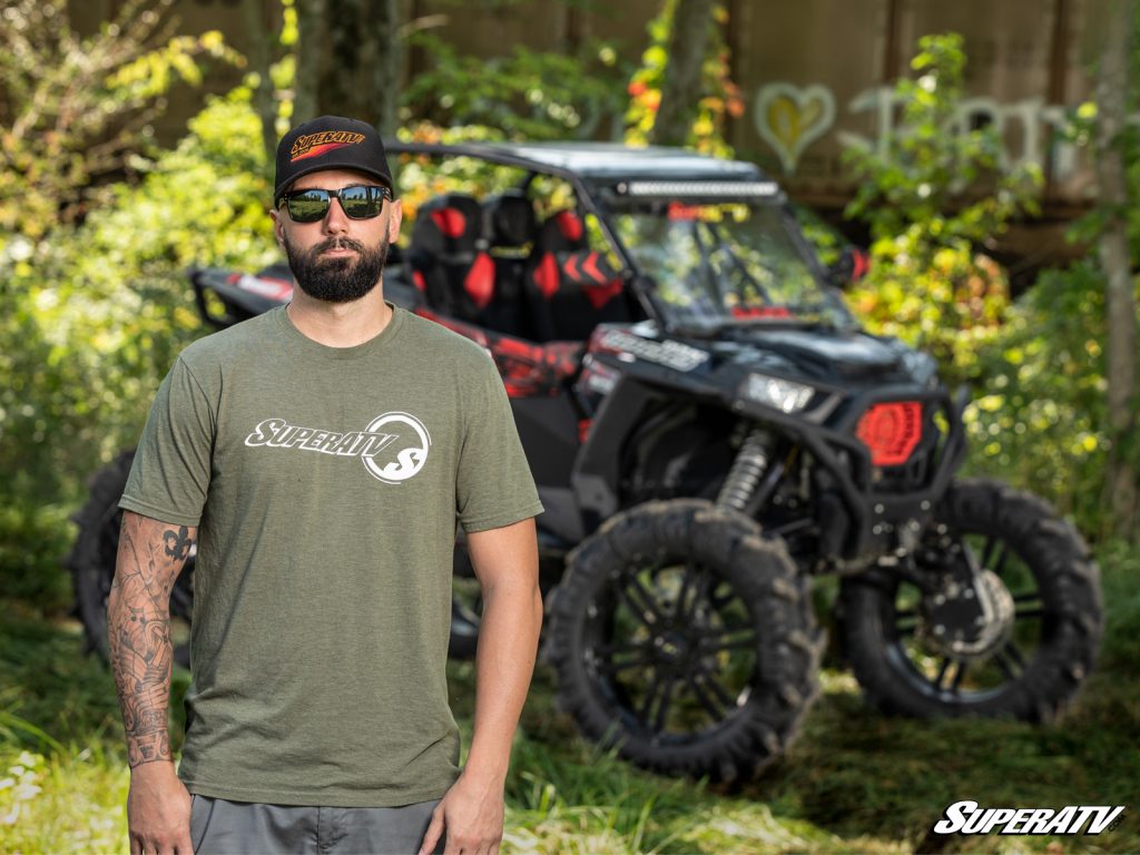 SuperATV Employee with Polaris RZR XP Turbo