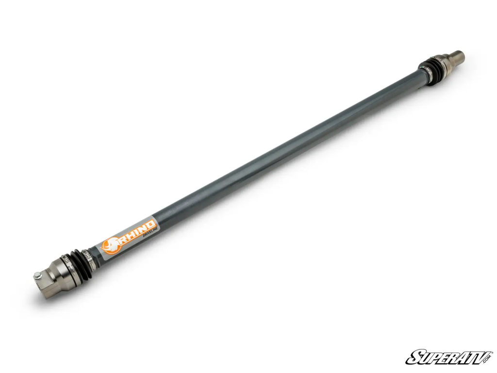 A Rhino Driveline prop shaft with CV-joints instead of U-joints