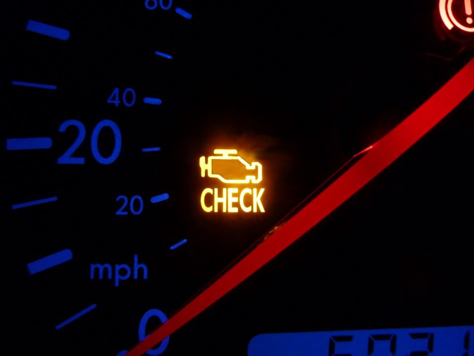 A check engine light