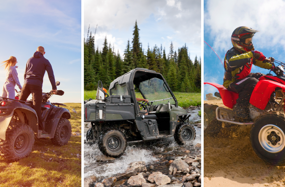 UTV and ATV collage