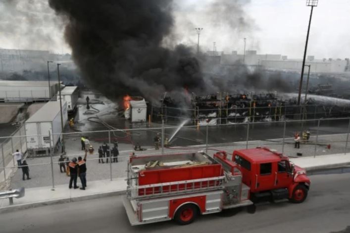 Firefighters at BRP Explosion