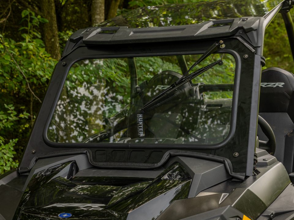 SuperATV Glass Windshield on Polaris RZR XP Turbo