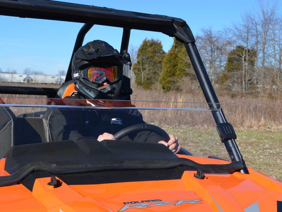 SuperATV Half Windshield up close