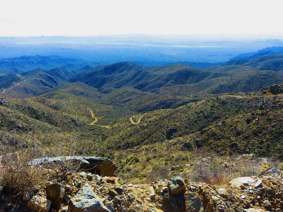 Aerial view of mountains