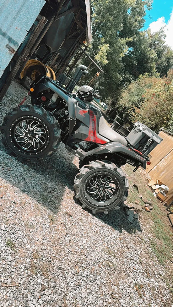 A Honda Rubicon with 4" Portals