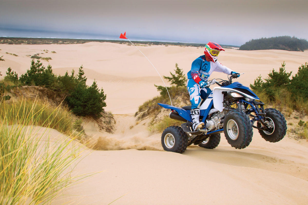 An ATV in the dunes