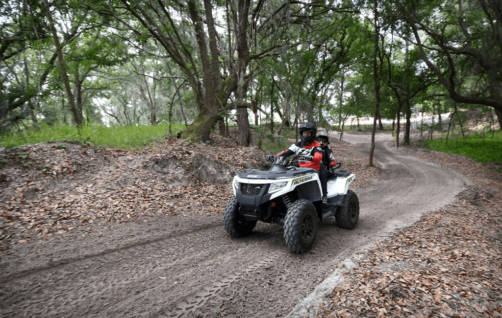 An ATV on a trail at Bone Valley ATV Park