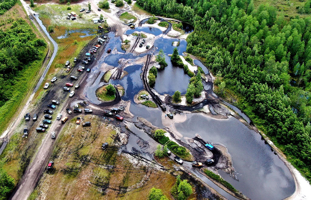 An aerial view of Florida Cracker Ranch