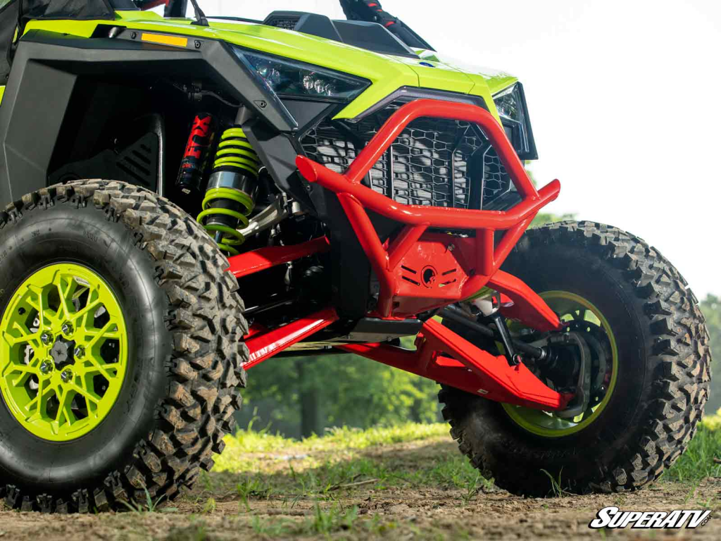 A SuperATV front bumper on a RZR Pro R