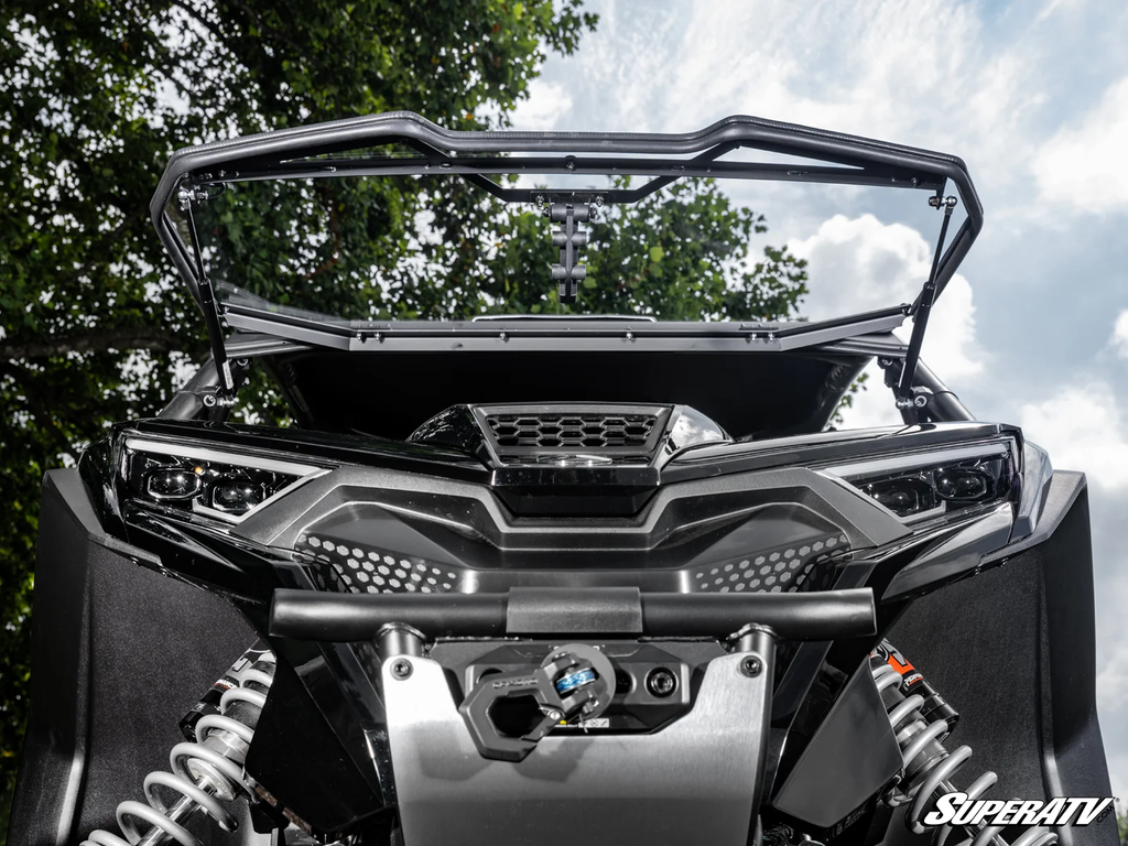 A SuperATV Flip Windshield.