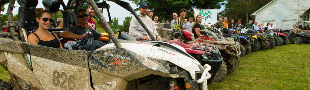 A Panorama of members of Hilltown Riders OHV Club