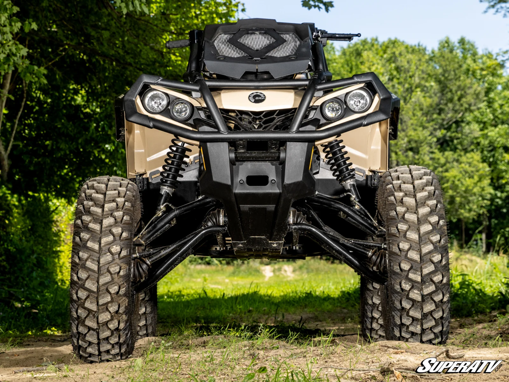 A lifted Can-Am ATV