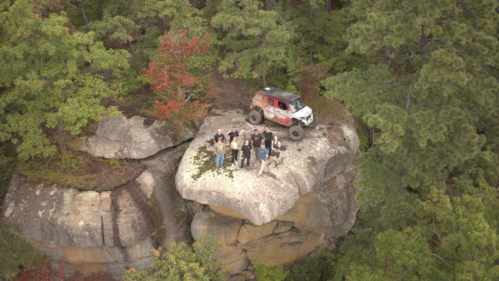 A view of bear rock in leatherwood off-road park