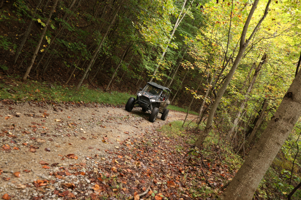 One of the main trails at leatherwood off-road park