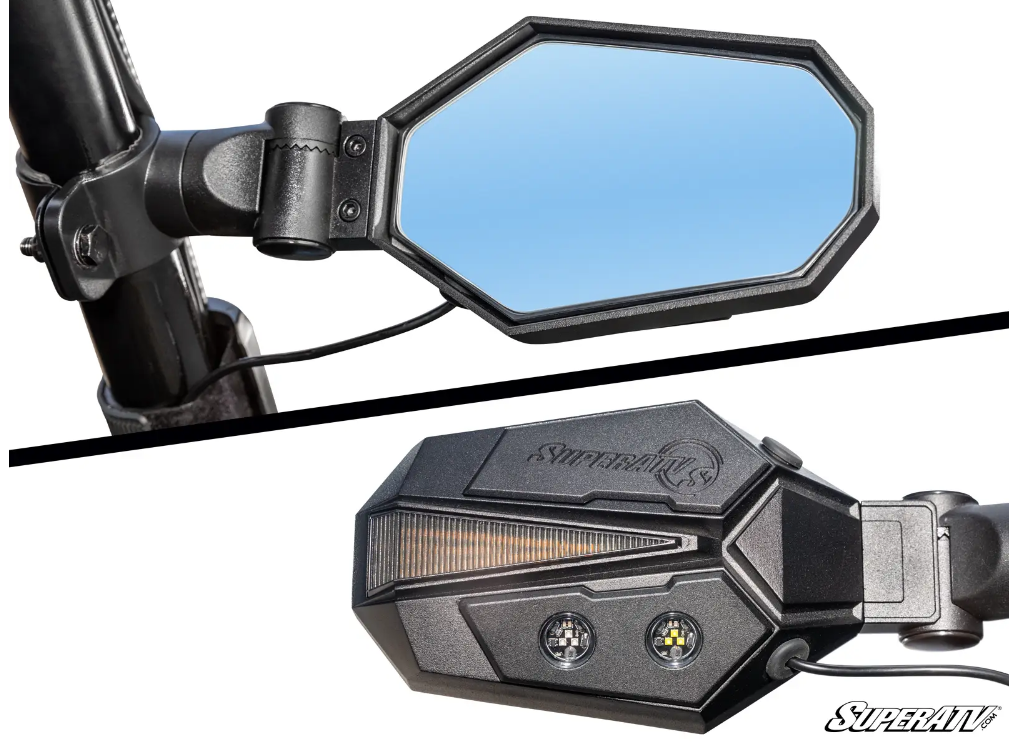 Lighted side mirrors