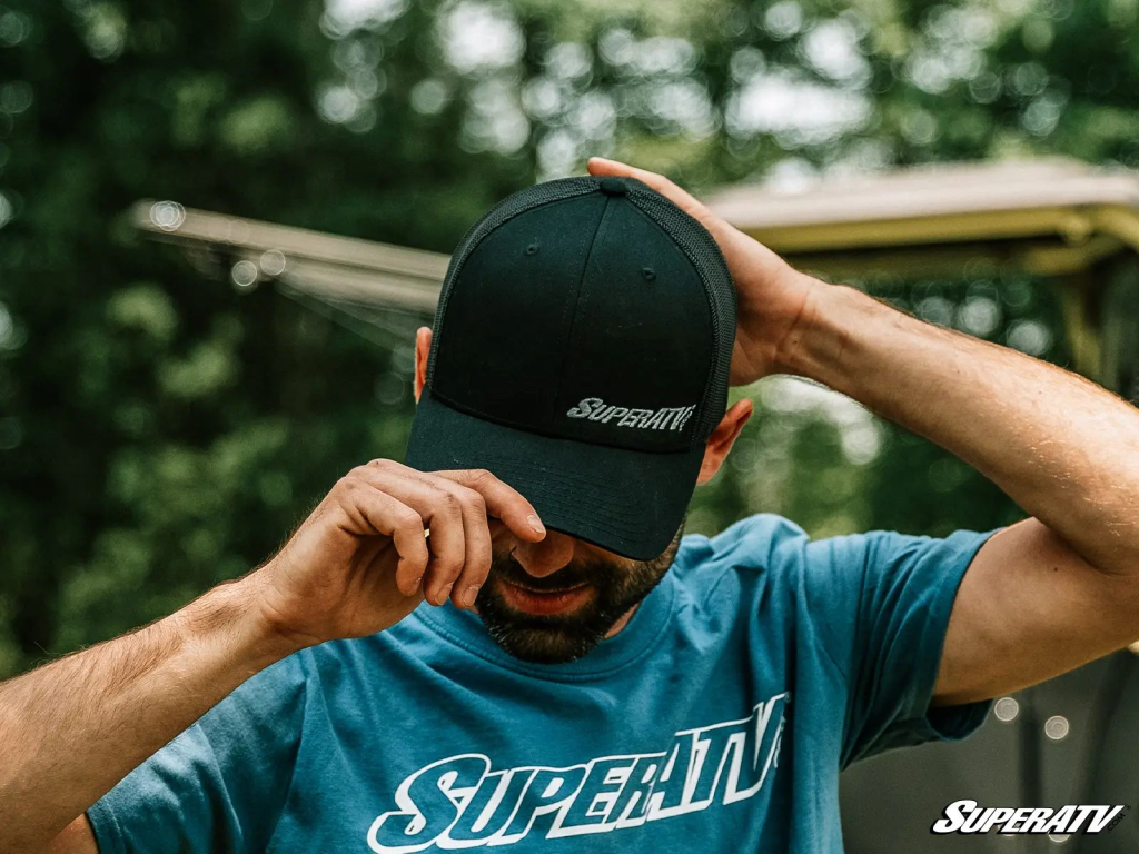 A SuperATV Hat and T-Shirt.