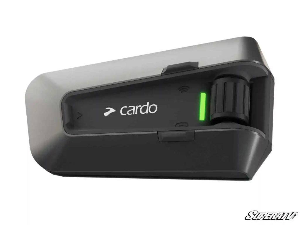 A Cardo PACKTALK Edge UTV communicator.