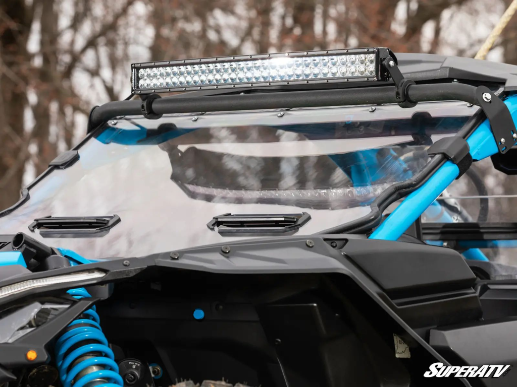 A 40" Light bar on a Can-Am Maverick X3.