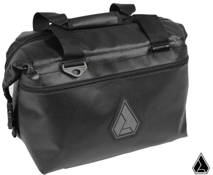 A black Assault Industries' Ruxak cooler bag.