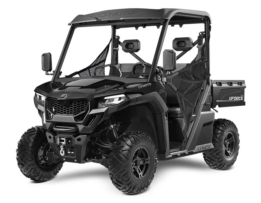 An all-black CFMOTO UForce.