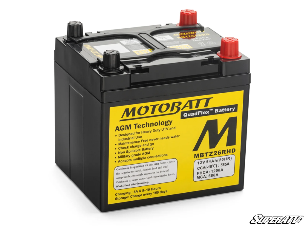 A RZR Motobatt battery