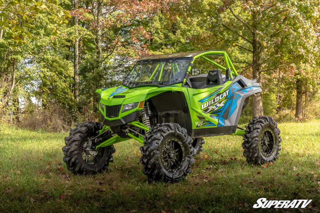 An Arctic Cat Wildcat with SuperATV GDP Portals installed.