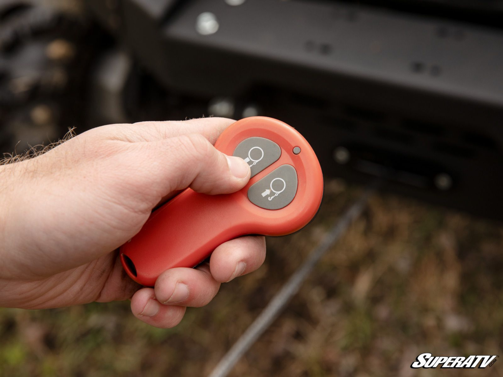 A SuperATV Black Ops Winch remote.