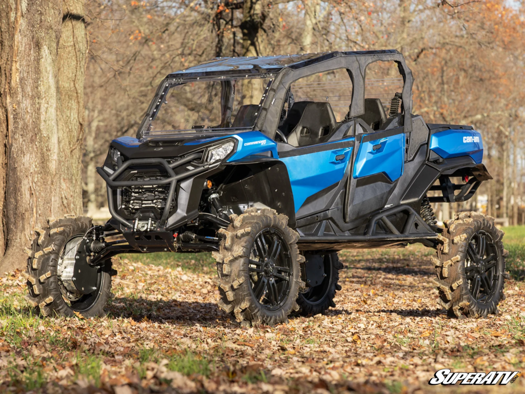 A Can-Am Commander with SuperATV tires installed.