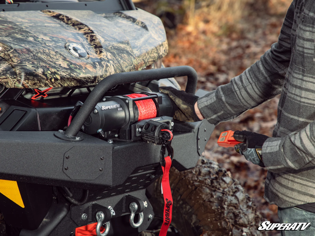 A SuperATV Black Ops Winch.