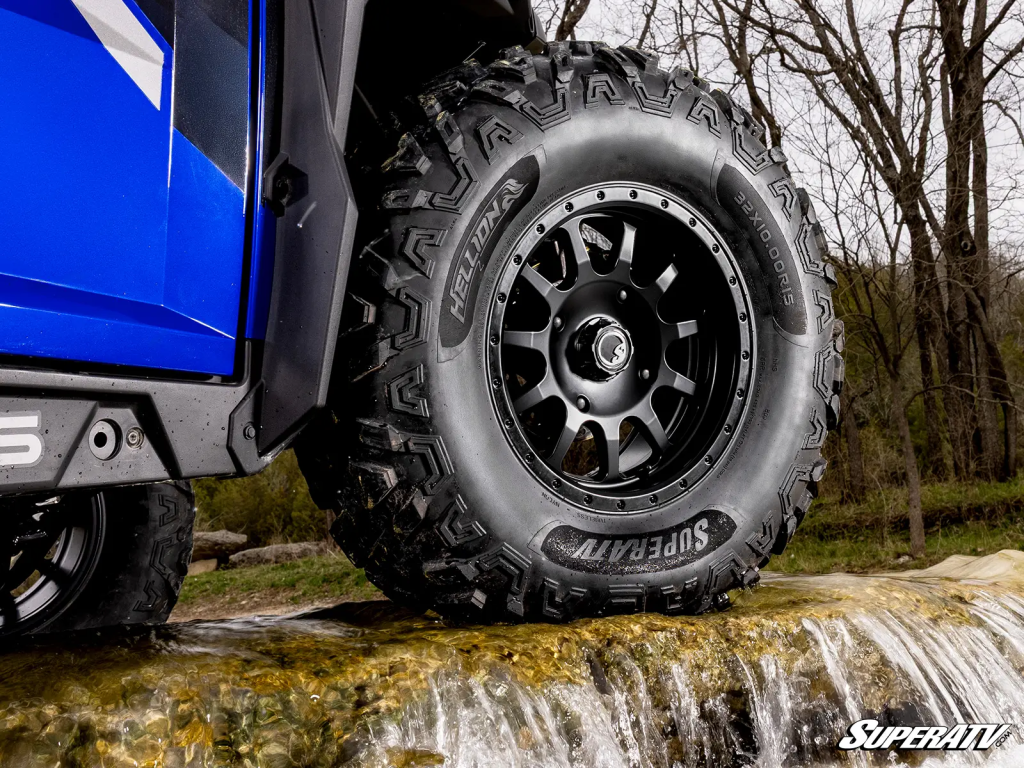 Hellion Tires on a ride in a creek.