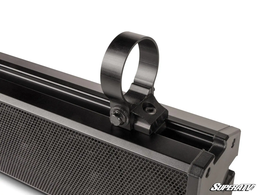 A SuperATV soundbar clamp.