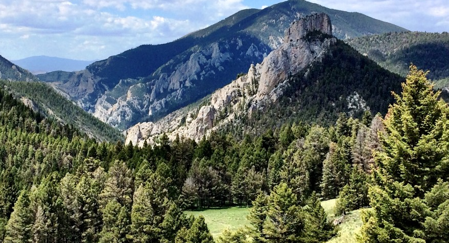Mountains in the lewis and clark national forest
