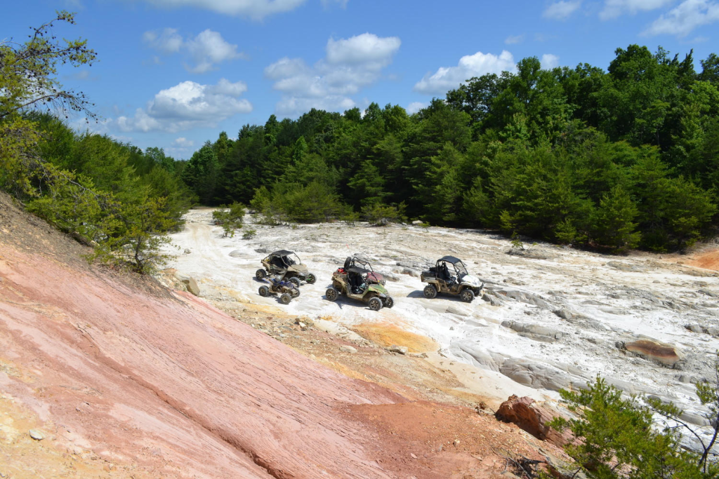 UTVs parked in Royal Blue/North Cumberland