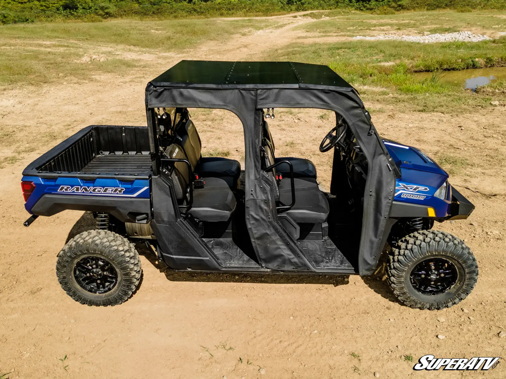 Polaris ranger xp 1000 crew with a superatv soft cab