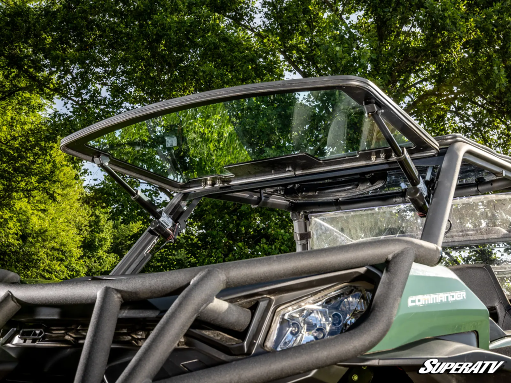 A SuperATV flip windshield.